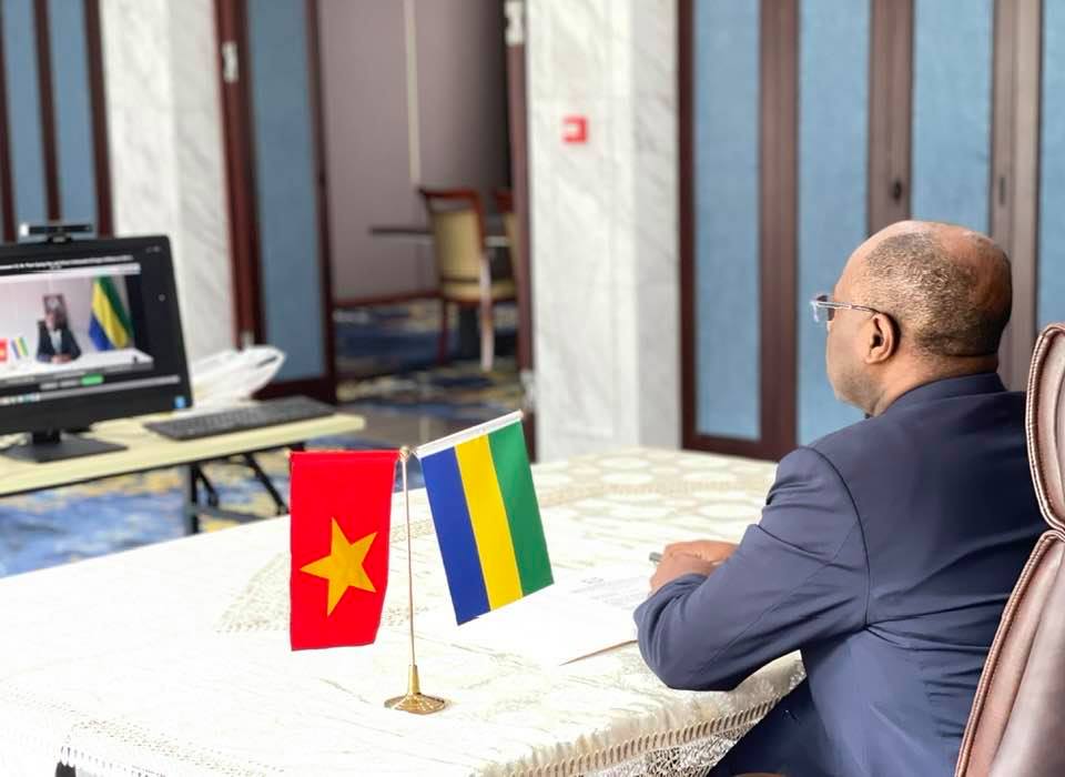 Gabon-Vietname: Séance de travail en Visioconférence avec le Vice-Ministre des Affaires Étrangères